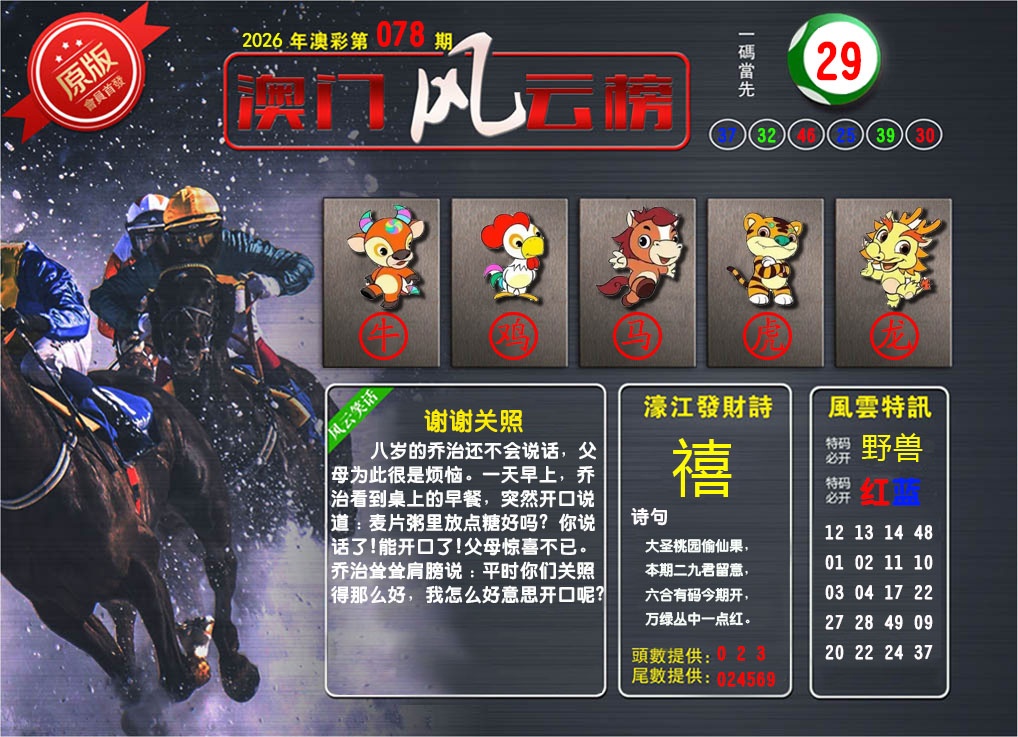 078期澳门风云榜[图]