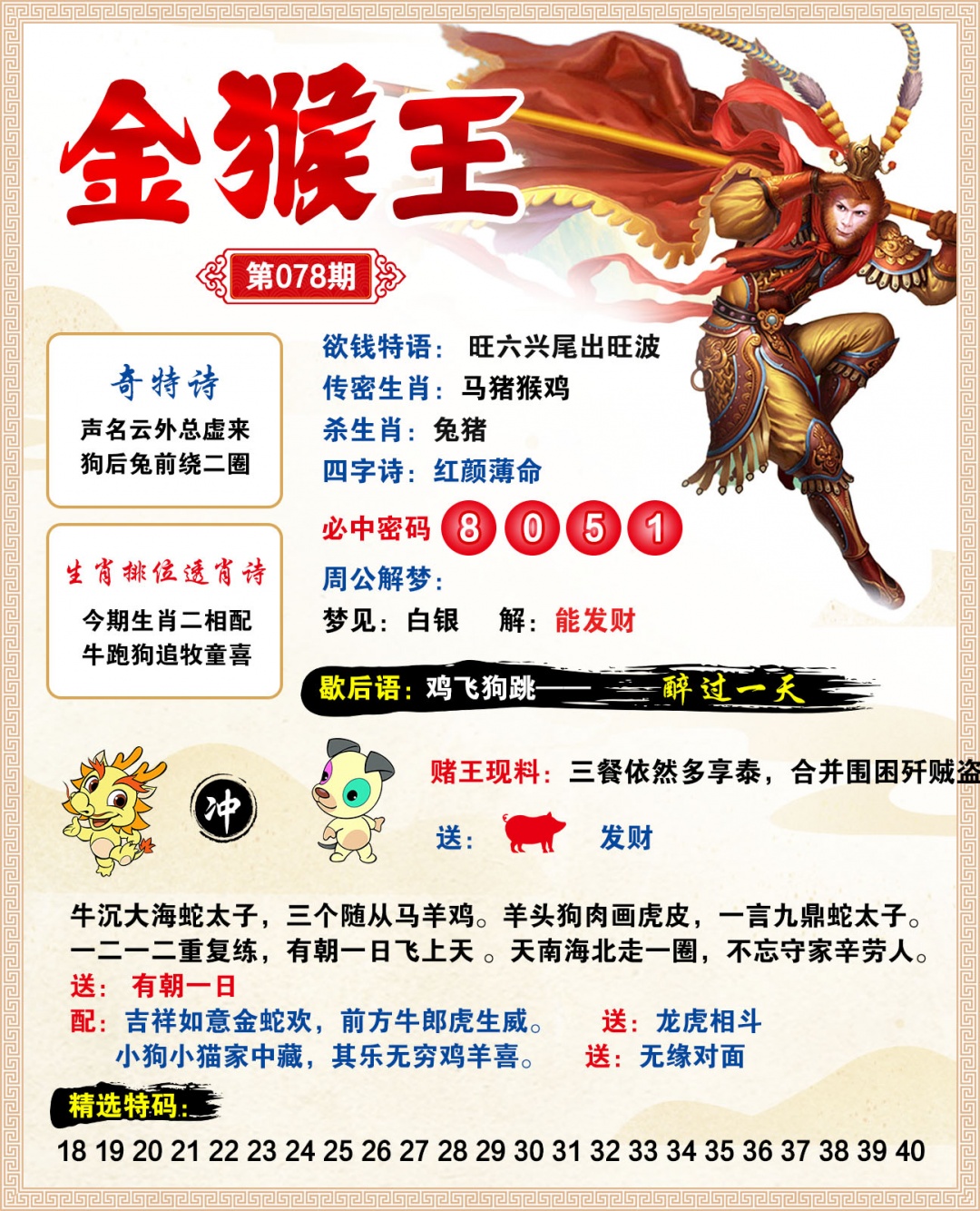 078期金猴王[图]
